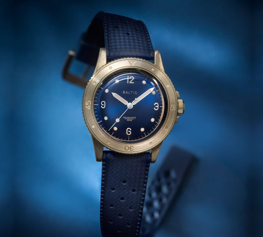 The New Baltic Aquascaphe Bronze Blue Dial