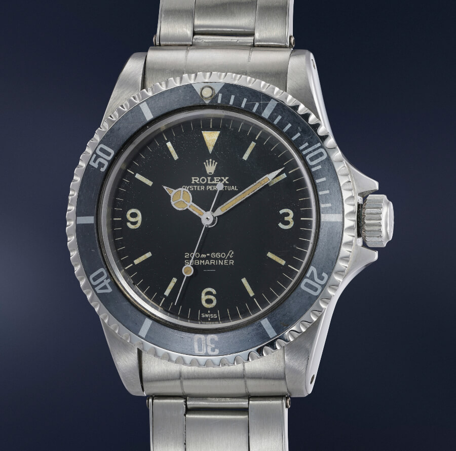 Rolex Submariner Reference 5513 with “Explorer dial” or “3-6-9 dial”