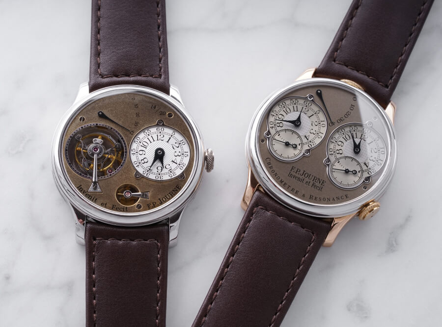 Two Extremely Rare F.P. Journe Models Tourbillon Souverain and Resonance both from his Original “Souscription” Series