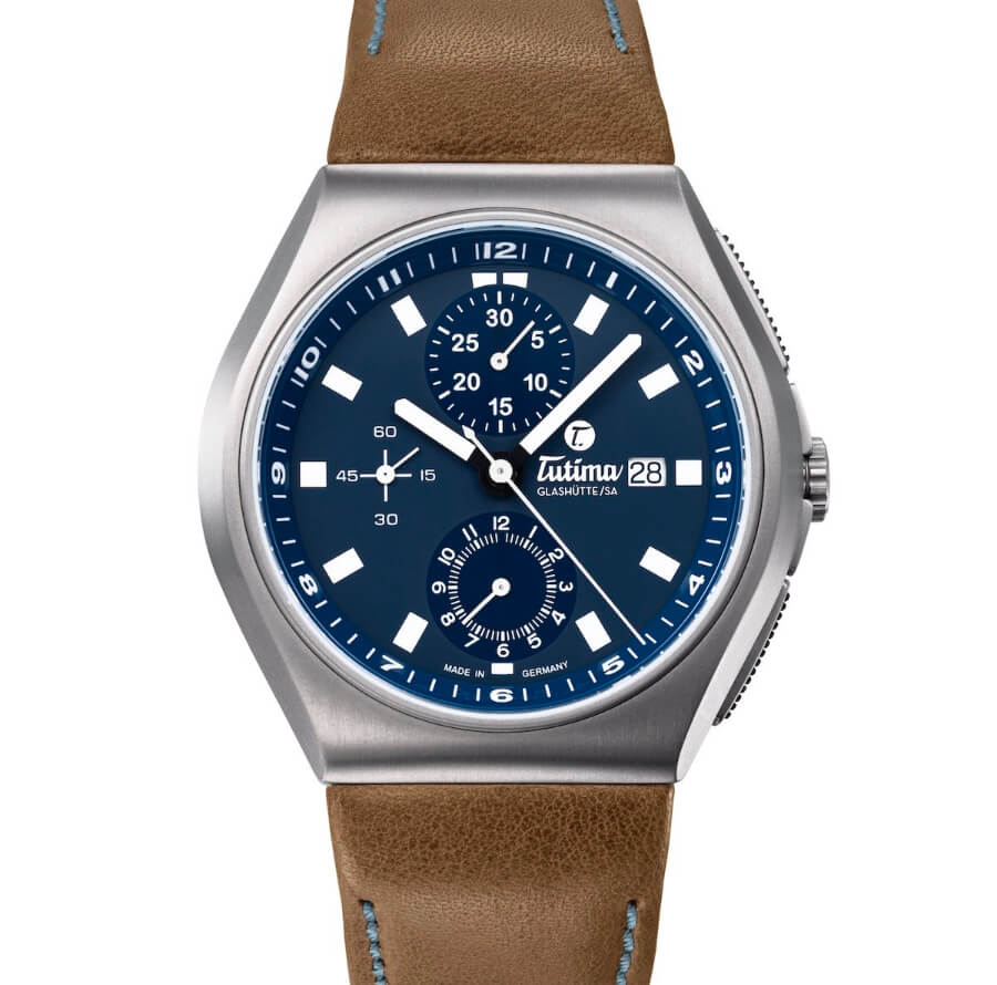 Tutima M2 Coastline Chronograph with blue dial Ref. no. 6430-03