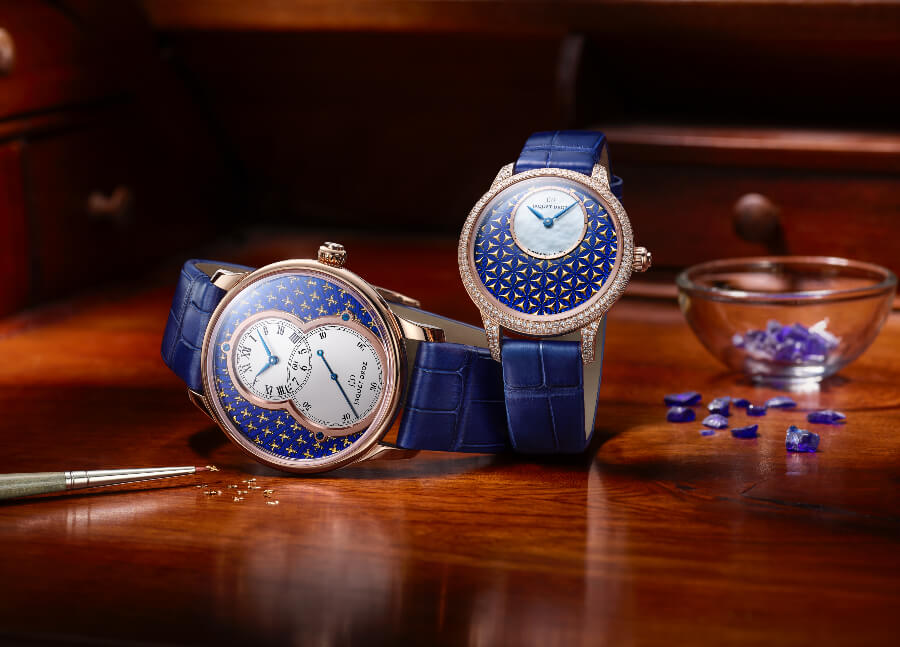 Jaquet-Droz “Fleur de Lys” Grande Seconde Paillonnée and the “Fleur de Vie” Petite Heure Minute Paillonnée