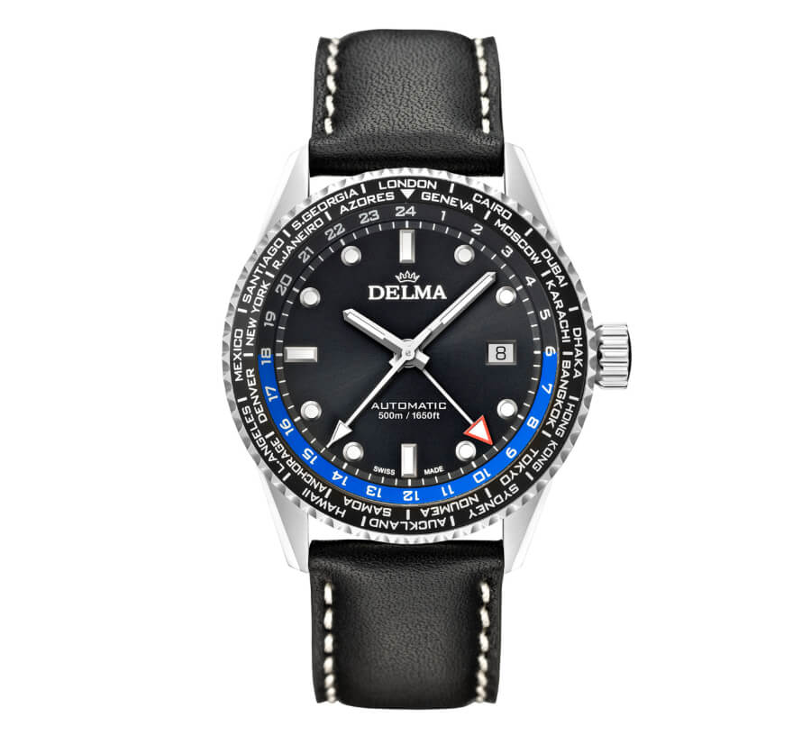 Delma Cayman Worldtimer Automatic Watch GMT
