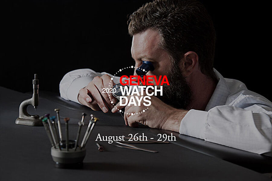 Geneva Watch Days 2020 August 26th to 29th