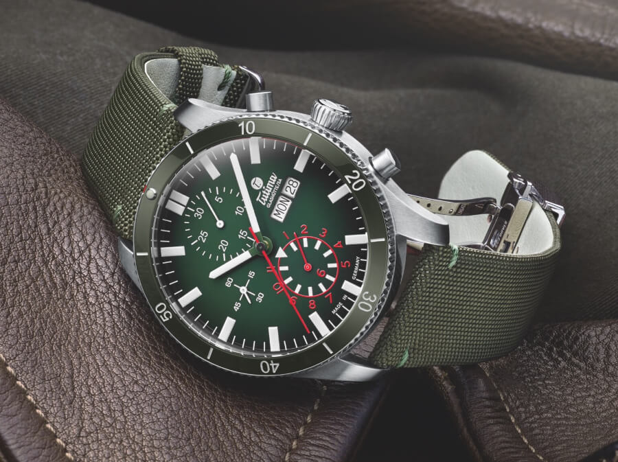 Tutima Grand Flieger Airport Chronograph Green Dial Watch Review