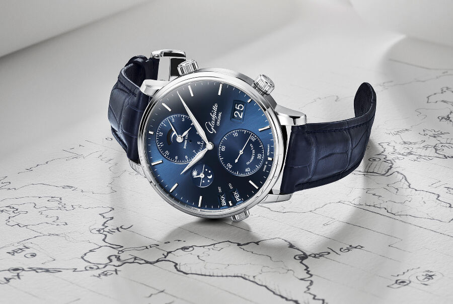 Glashütte Original Senator Cosmopolite In Midnight Blue Watch Review
