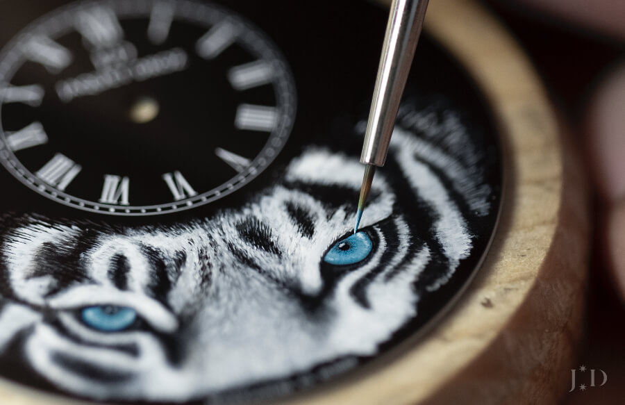 Jaquet Droz Petite Heure Minute “Tiger” Dial