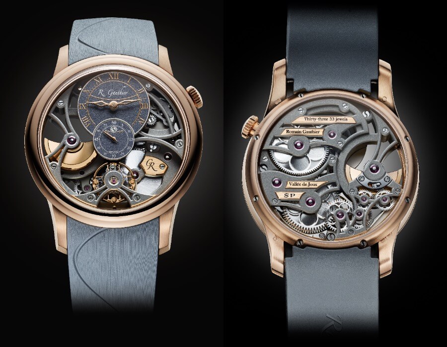 Romain Gauthier Insight Micro-Rotor Squelette Special Orders Red Gold watch Review