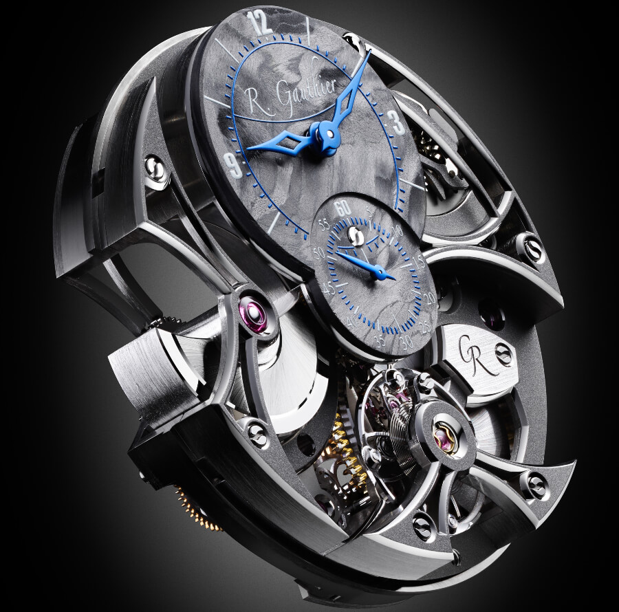Romain Gauthier Insight Micro-Rotor Squelette Manufacture-Only Carbonium Edition Dial And Movement