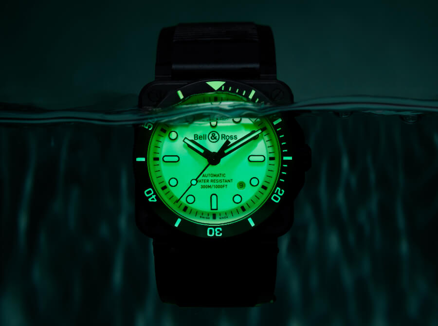 Men Watches Bell & Ross BR 03-92 Diver Full Lum