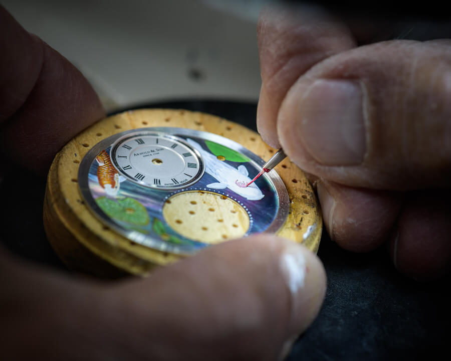 Arnold & Son Ultrathin Tourbillon Koi Dial