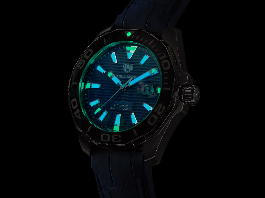 TAG Heuer Aquaracer 43 mm Tortoise Shell Effect Special Edition Super Luminova