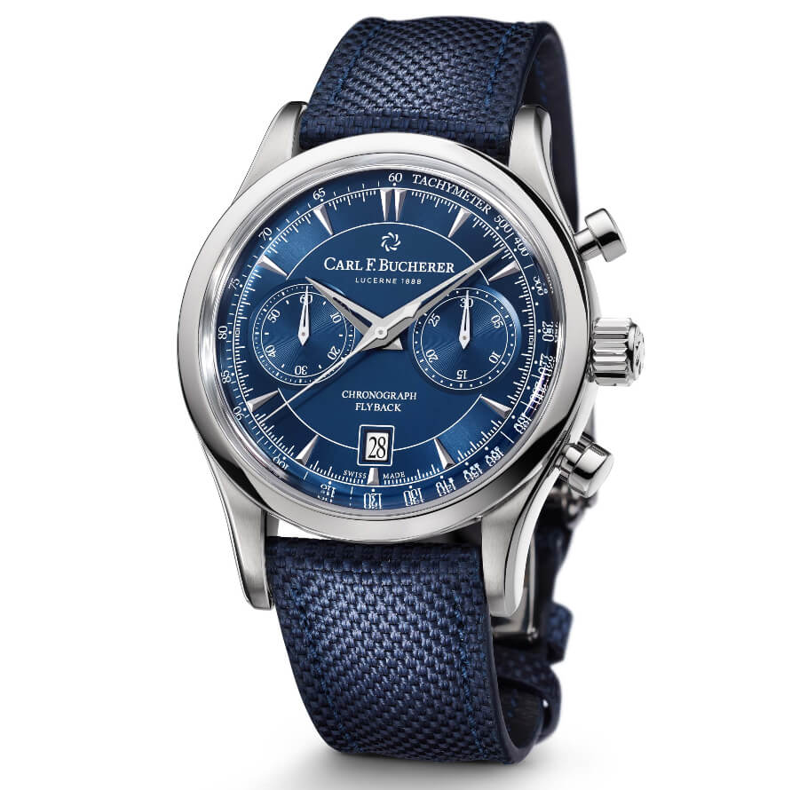 Carl F. Bucherer Manero Flyback Blue Dial Men Watch
