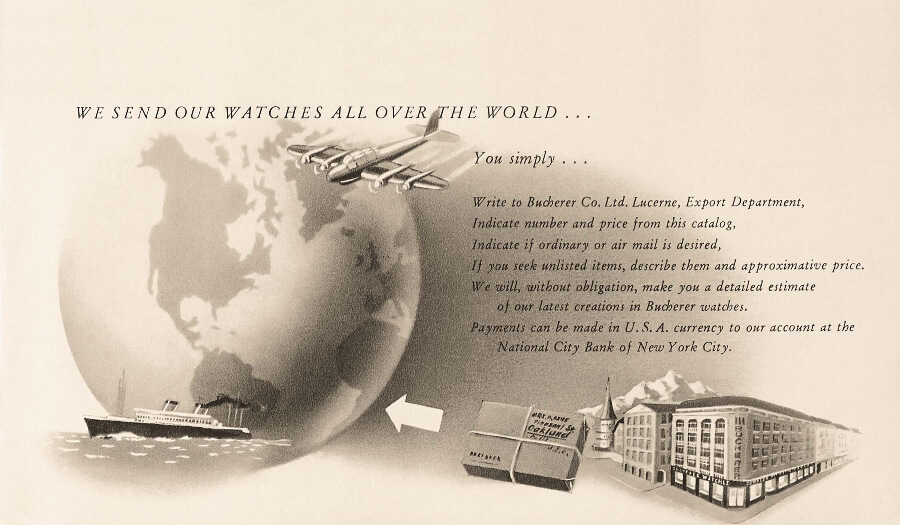 Cosmopolitan Spirit since 1888 Worldwide Service Catalogue 1950ies