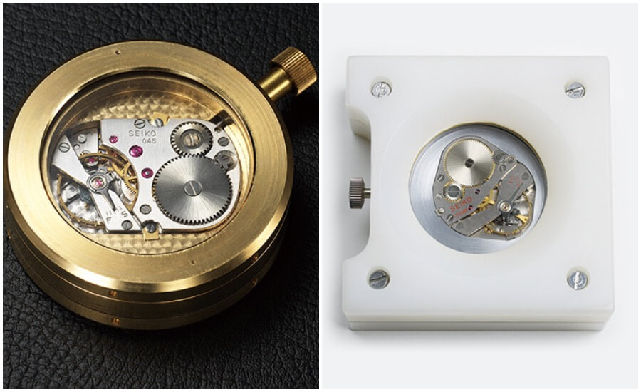 The movement developed exclusively for the Observatory Competitionsby Suwa Seikosha and Daini Seikosha
