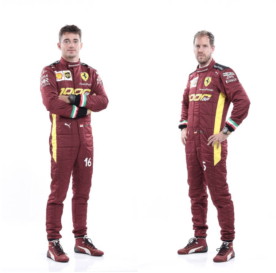 Charles Leclerc and Sebastian Vettel, Scuderia Ferrari's current drivers