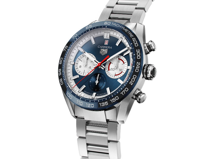 TAG Heuer Carrera Sport Chronograph 160 Years Special Edition Blue Dial Bezel