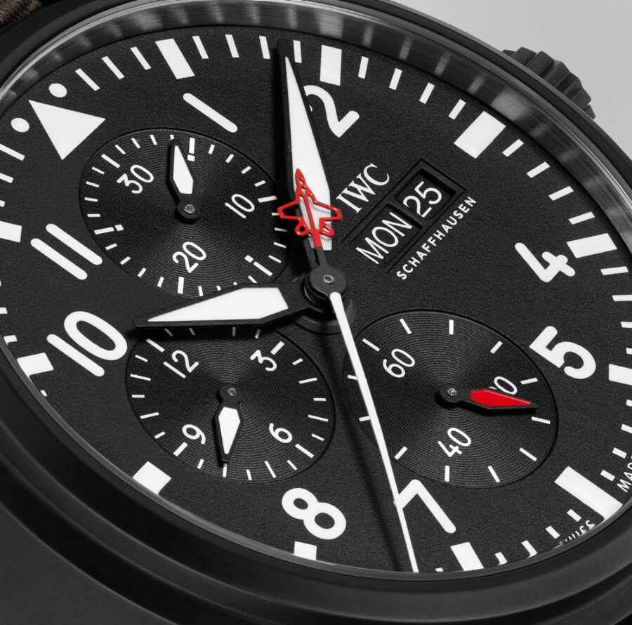 IWC Pilot’s Watch Chronograph Top Gun Edition “SFTI” Ref. IW389104 Dial