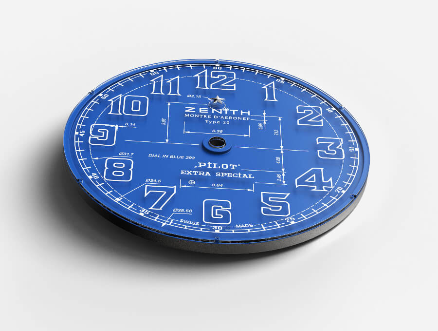 Zenith Pilot Type 20 Blueprint Blue Dial