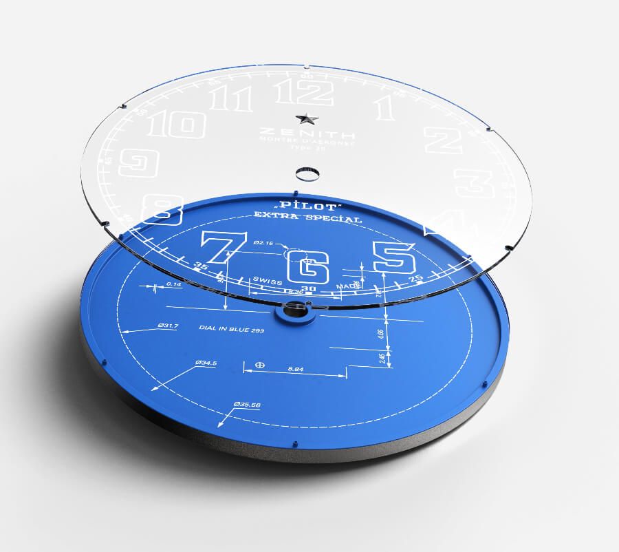 Zenith Pilot Type 20 Blueprint Dial