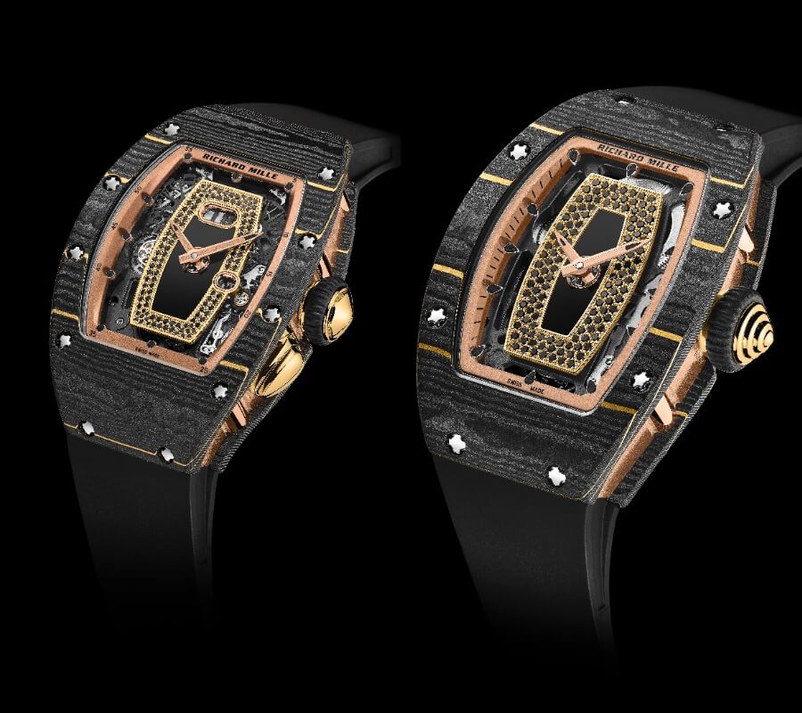 Richard Mille RM 07-01 and RM 037 Gold Carbon TPT