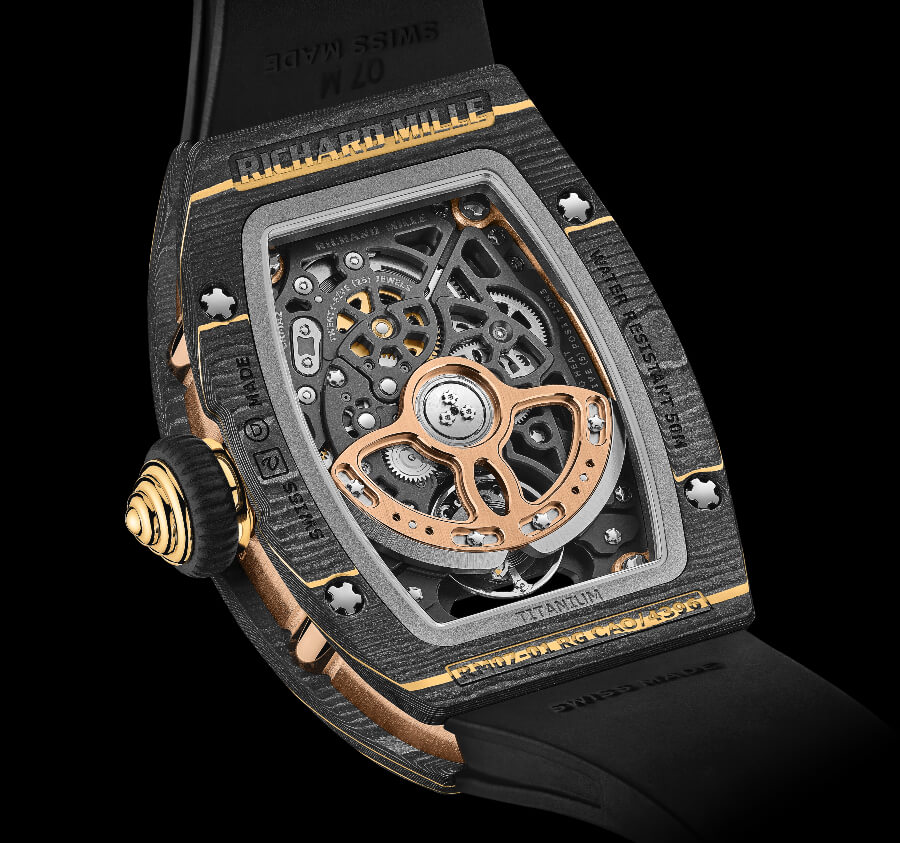 Richard Mille RM 07-01 Gold Carbon TPT Movement