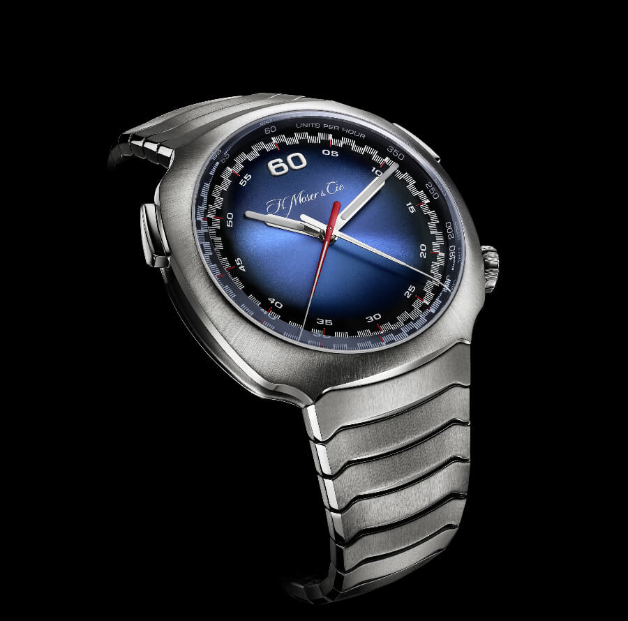 H. Moser & Cie. Streamliner Flyback Chronograph Automatic Funky Blue