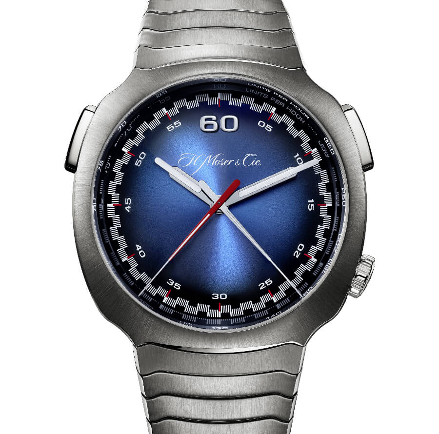 H. Moser & Cie. Streamliner Flyback Chronograph Automatic Funky Blue Ref. 6902-1201