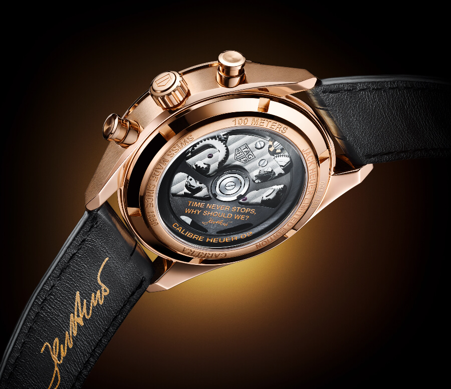TAG Heuer Carrera Chronograph Jack Heuer Birthday Gold Limited Edition In House Movement