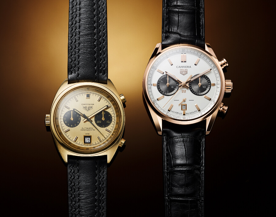 Vintage TAG Heuer Carrera Chronograph Jack Heuer Birthday Gold Limited Edition