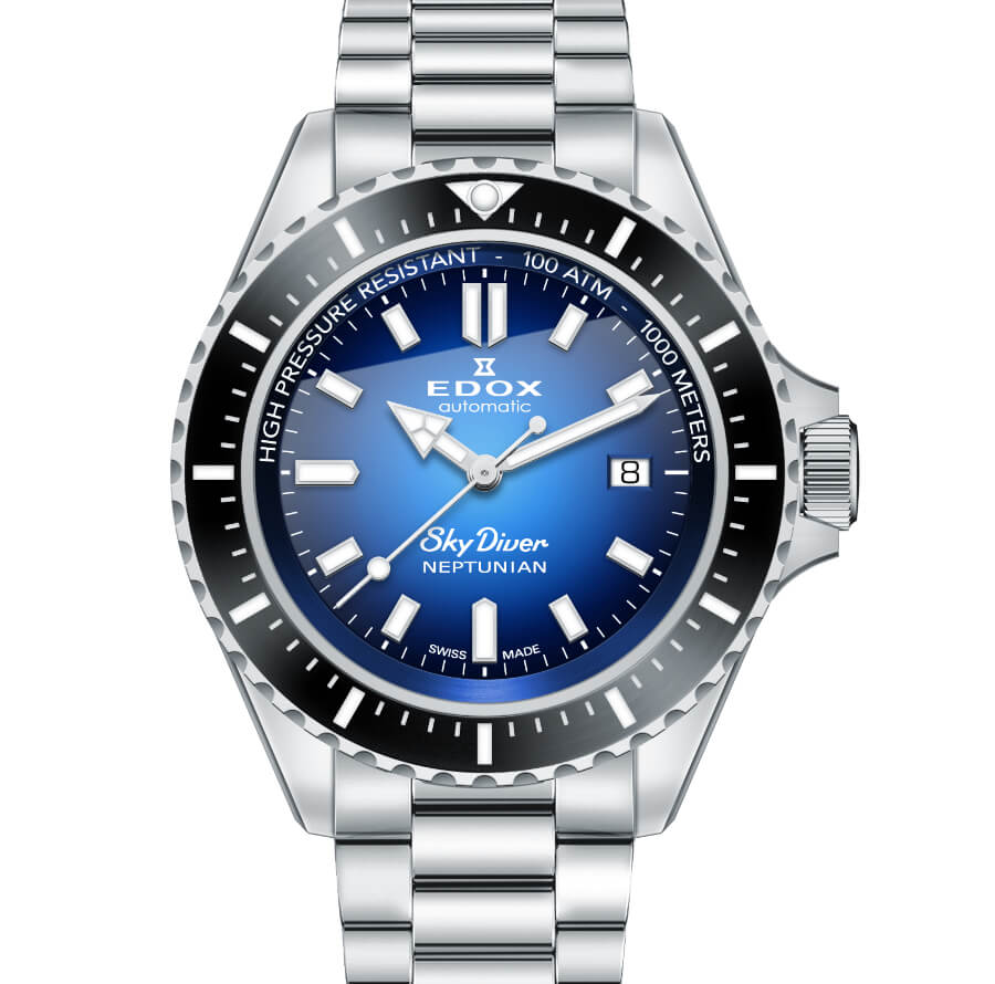 Edox Skydiver Neptunian Ref. 80120 3NM BUIDN