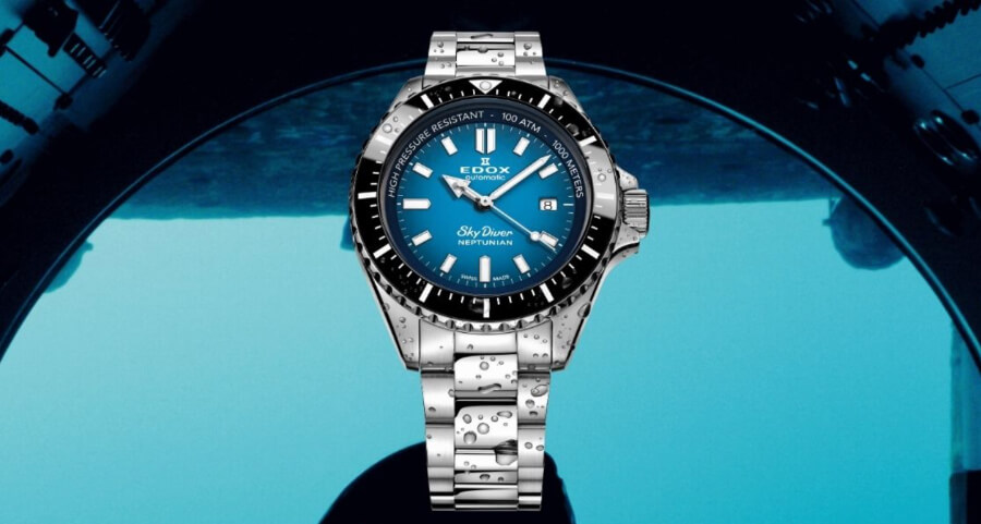 Edox Skydiver Neptunian Ref. 80120 3NM BUIDN Watch Review
