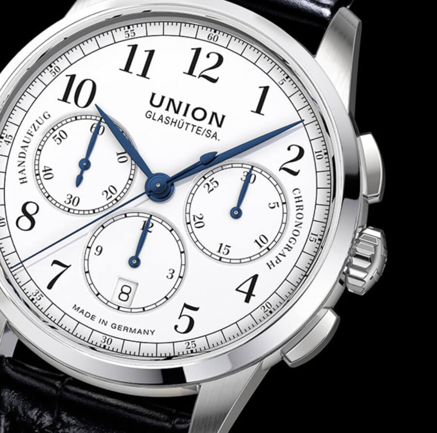 Union Glashütte 1893 Johannes Dürrstein Edition Chronograph Dial