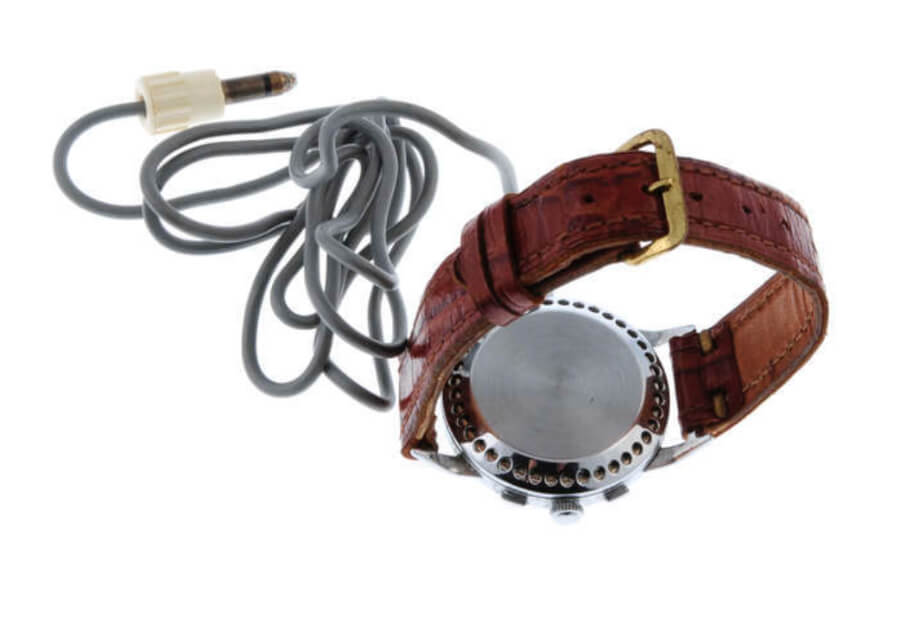 Protona - a stainless steel Microphone Spy "Watch" Recorder formed as a chronograph wrist watch