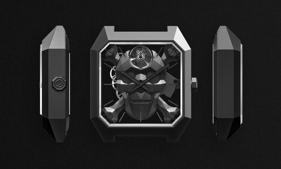 Bell & Ross BR 01 Cyber Skull Ref. BR01-CSK-CE/SRB