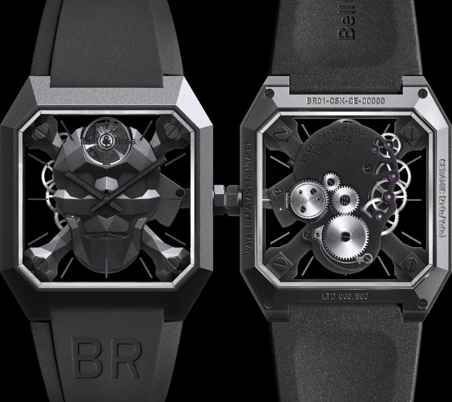 Bell & Ross BR 01 Cyber Skull Ref. BR01-CSK-CE/SRB
