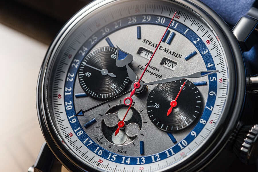 Speake-Marin London Chronograph Triple Date Dial