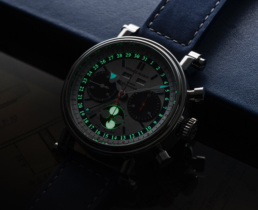 Speake-Marin London Chronograph Triple Date Superluminova