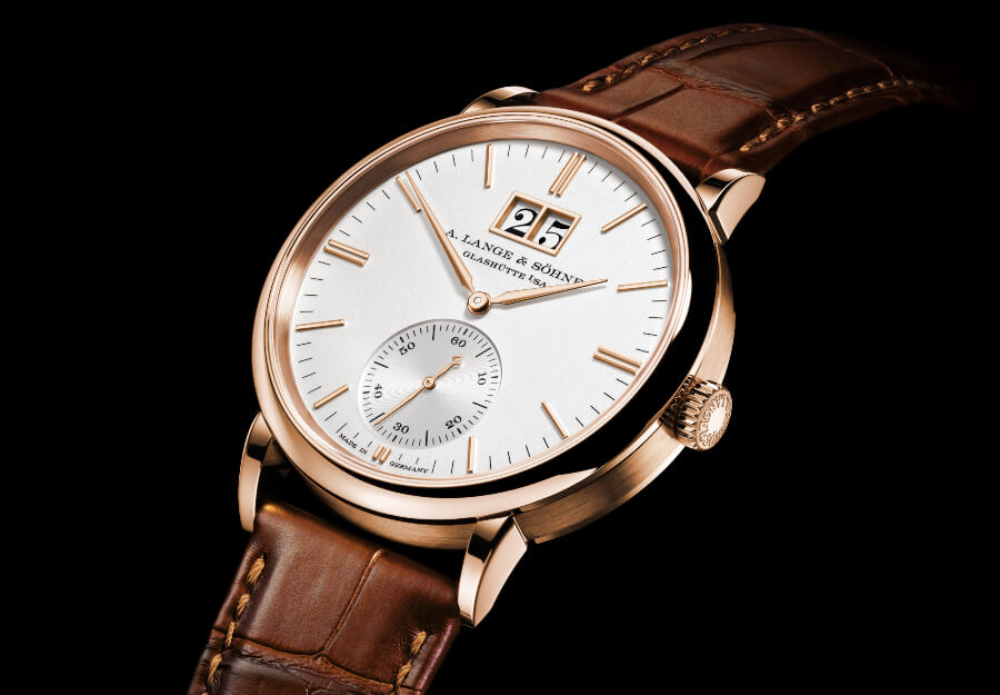 A. Lange & Söhne Saxonia Outsize Date Argenté-Coloured Dial (Price ...