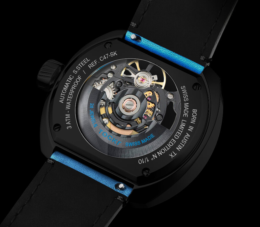 Tockr C-47 Skeleton Automatic "Hugo" Swiss Movement