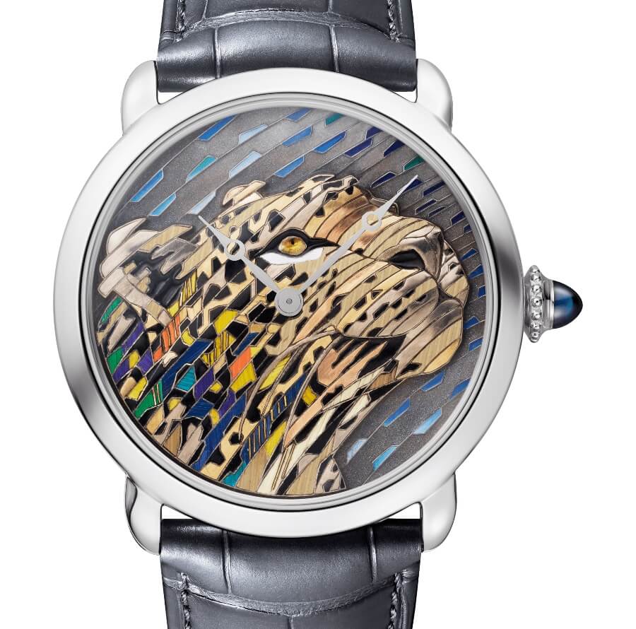Cartier Ronde Louis Cartier Straw And Gold Marquetry Watch Review