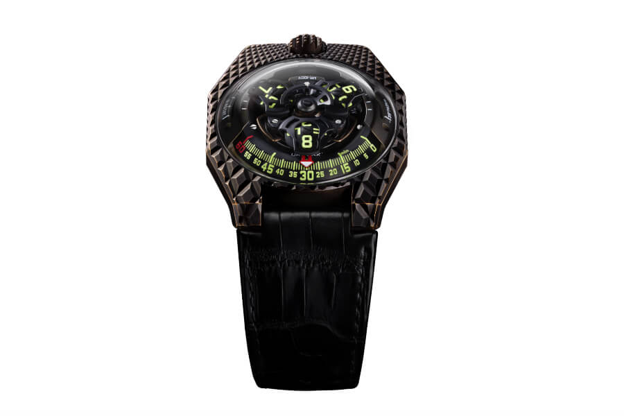 Review The Urwerk UR-100V T-Rex Watch