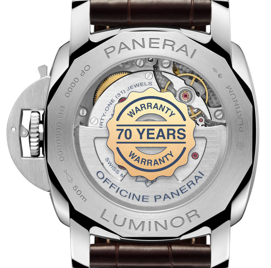 Panerai Platinumtec Luminor Marina PAM01116 Case Back