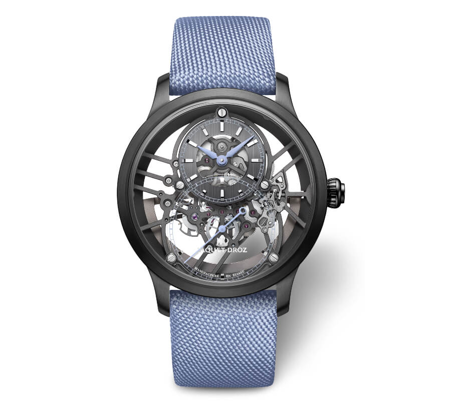 Jaquet Droz Grande Seconde Skelet-One Ceramic Blue Review