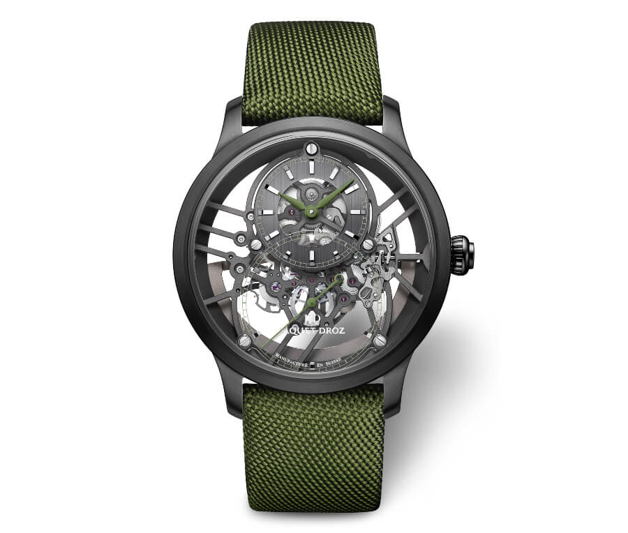 Men Watches Jaquet Droz Grande Seconde Skelet-One Ceramic Green