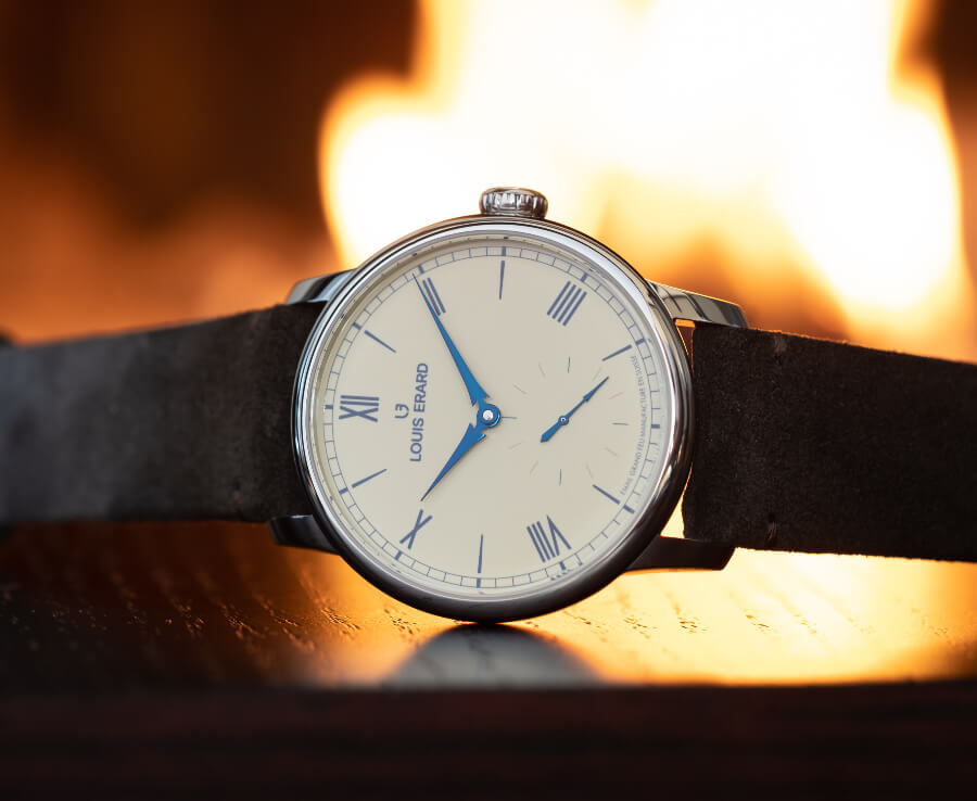 Watch with enamel Dial