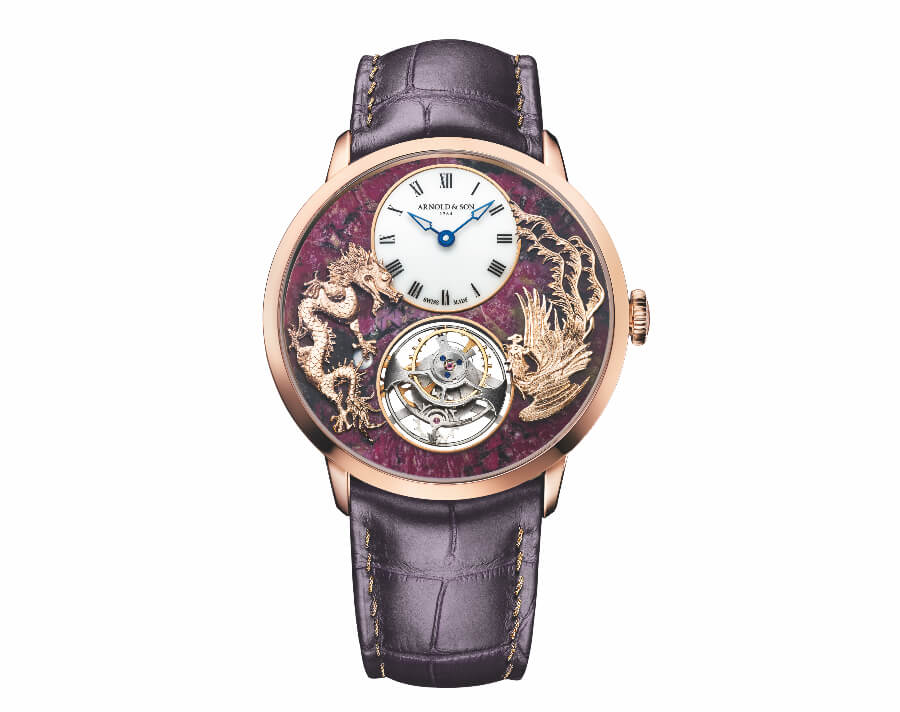 Arnold & Son Ultrathin Tourbillon Dragon & Phoenix Eudialyte