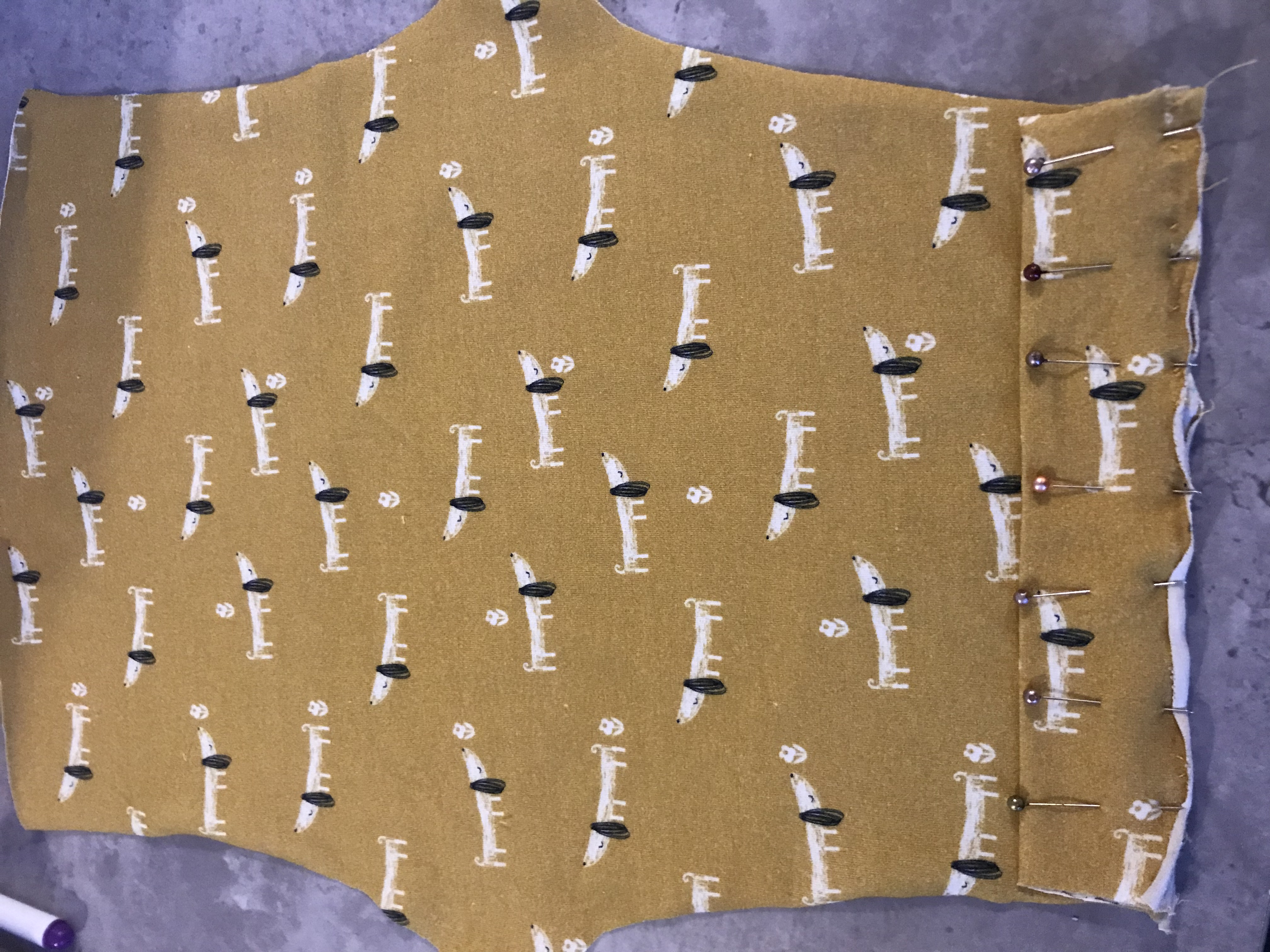 Stitching with Jersey the 'no pattern' pattern!