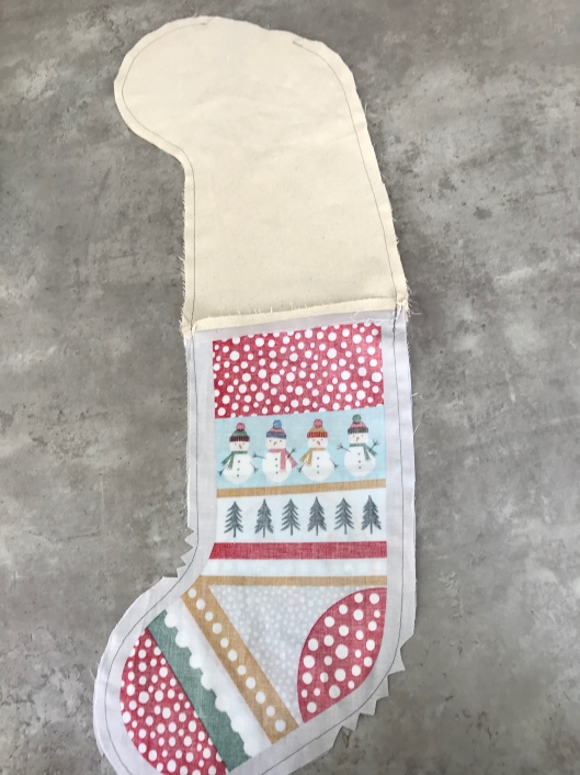 Lewis & Irene Snow Day Christmas Stocking Panel