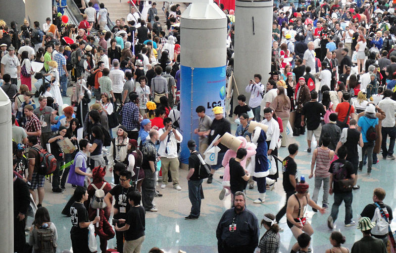 inside the anime expo convention