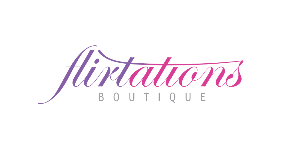 Flirtations boutique logo design